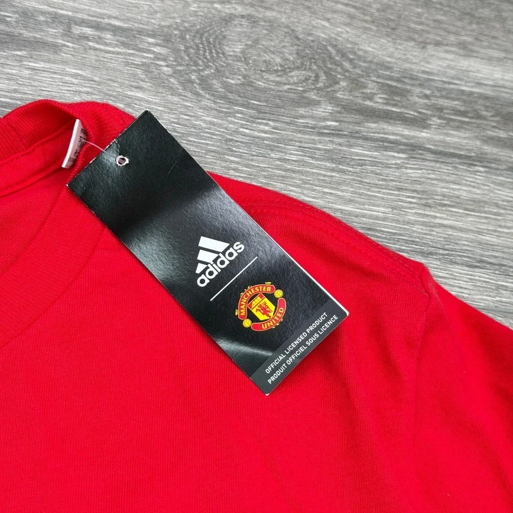 Adidas Manchester United T Shirt Men XXL Red Cristiano Ronaldo #7 Soccer Graphic